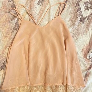 Lace tank top